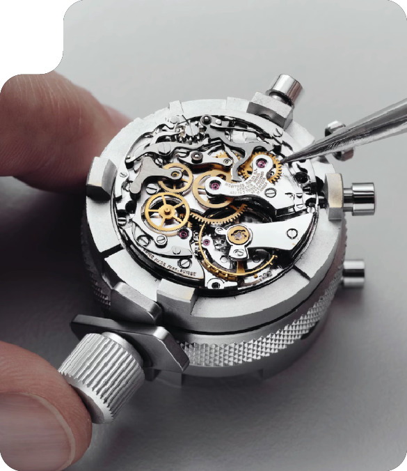 Rolex movement being worked on