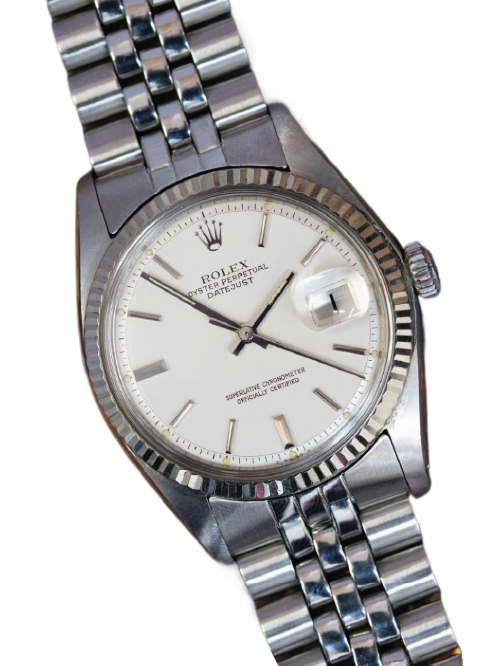 A vintage Rolex 1601-model "Datejust". One of the best value Rolex watches available according to our data.